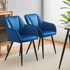 Earven Velvet Dining Chairs [Set of 2]