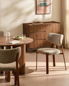 Bramley Light Taupe Chenille Dining Chairs