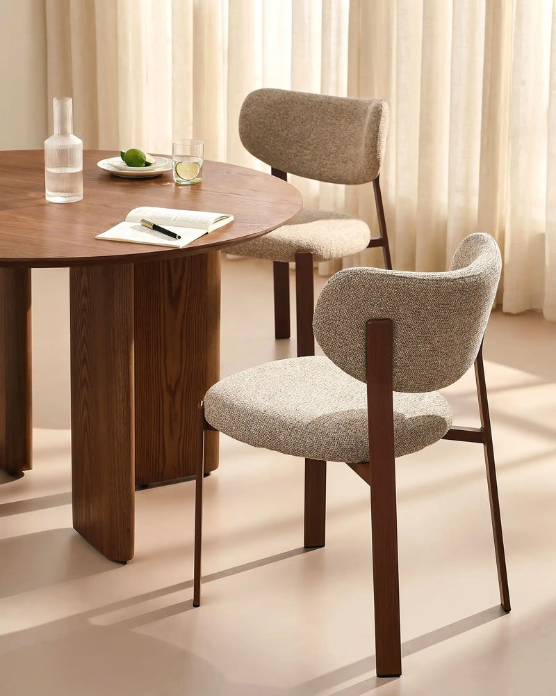 Bramley Light Taupe Chenille Dining Chairs