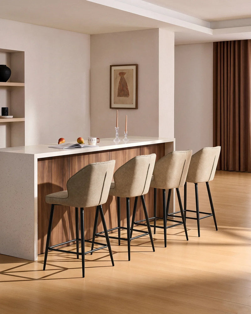 Danforth Faux Leather Bar Stools [65cm]