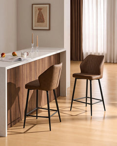Danforth Faux Leather Bar Stools [65cm]