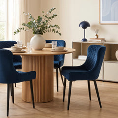 Dundas Velvet Dining Chairs [Set of 2]
