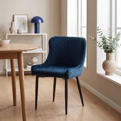 Dundas Velvet Dining Chairs [Set of 2]