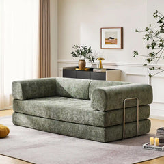 Hugo Moss Green Vacuum-Packed Convertible Sofa Bed