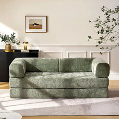 Hugo Moss Green Vacuum-Packed Convertible Sofa Bed