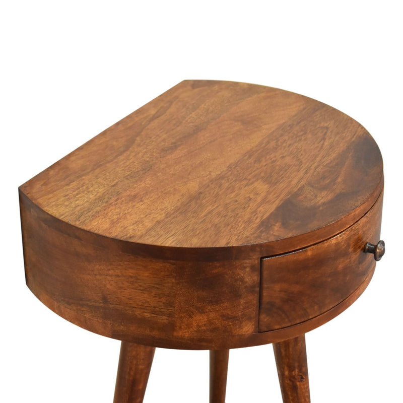 wholesale Chestnut Semi Circle Bedside for resale