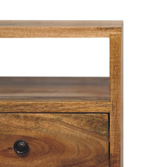 wholesale Mini Classic Oak-ish Bedside with Open Slot for resale