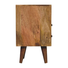 bulk Mini Classic Oak-ish Bedside with Open Slot for resale