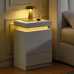 Kumar Bedside Table [Voice Controllable LED Lights]