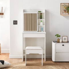 Mona Small Dressing Table Set [with Sliding Mirror]