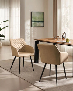 Moree Faux Leather Dining Chairs [Set of 6]