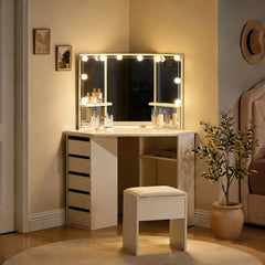 Roze Corner Dressing Table Set