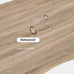 Seibold Live Edge Dining Table [Light Wood] [120cm/140cm]