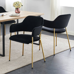 Lukka Velvet Dining Chairs [Set of 2]