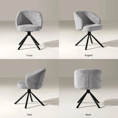 Cleo Grey Swivel Desk Chair