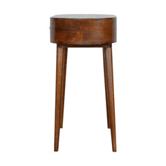 Chestnut Rounded Small Console Table for wholesale